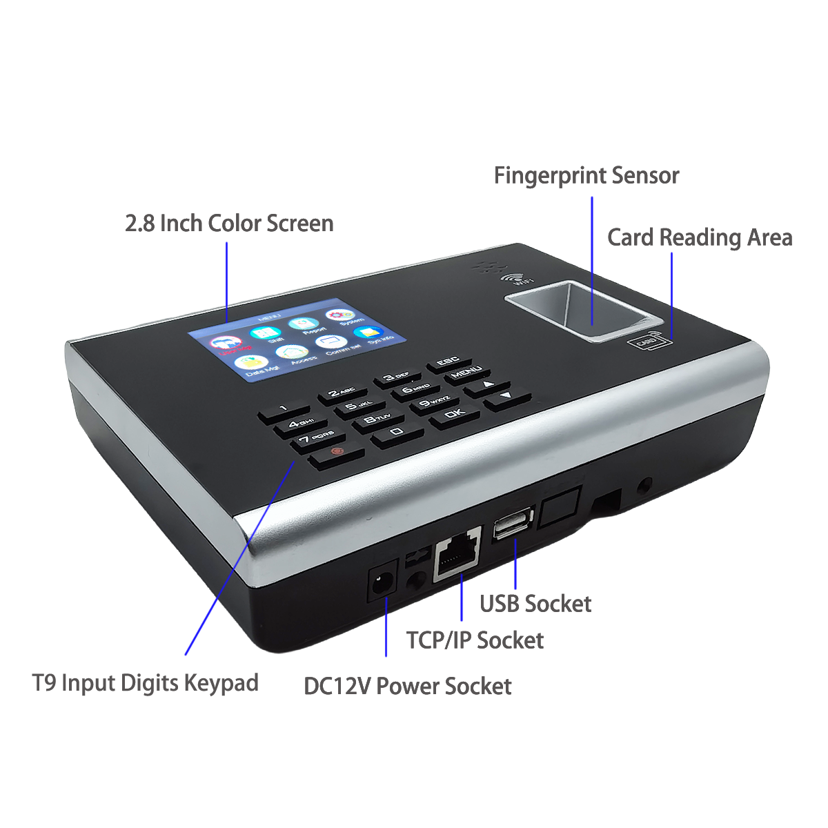 Online Free Cloud Based WiFi Fingerprint Time and Attendance System Employee Workforce Time Clock Management Solution
